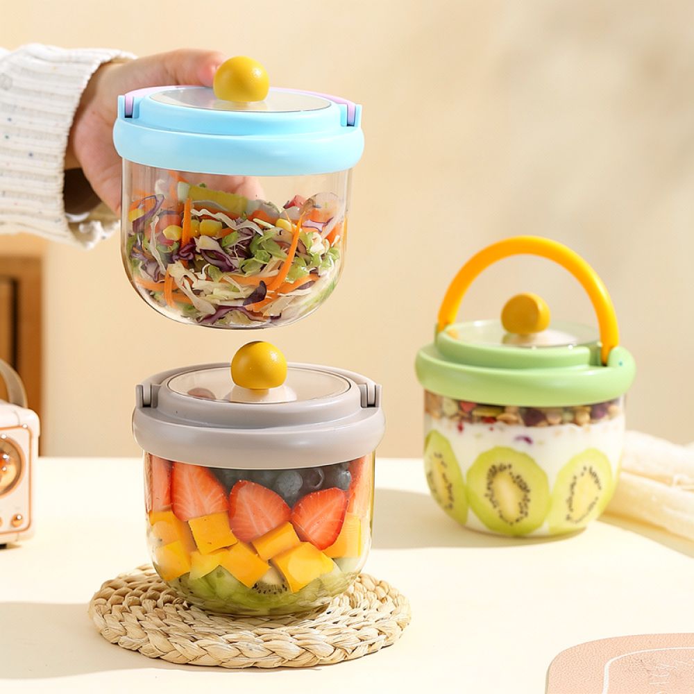 علبة سلطة محمولة بتصميم عصري،  - مراجعة Food Snacks Healthy وسعره