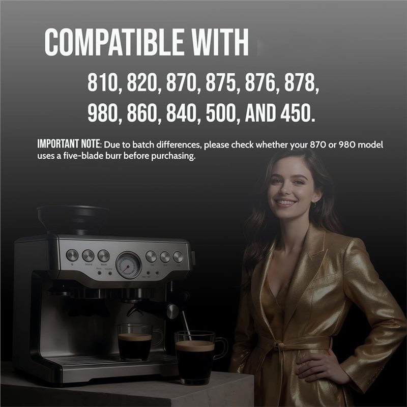 شفرة طحن (AIMA) بديلة لآلة الق - مراجعة Breville Espresso Bes870 وسعره